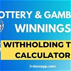 lottery winnings tax form